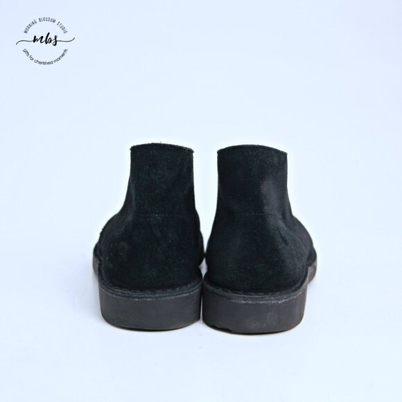 Clarks Bushacre Suede Chukka Desert Boots Black Men 8.5 - Picture 6 of 14